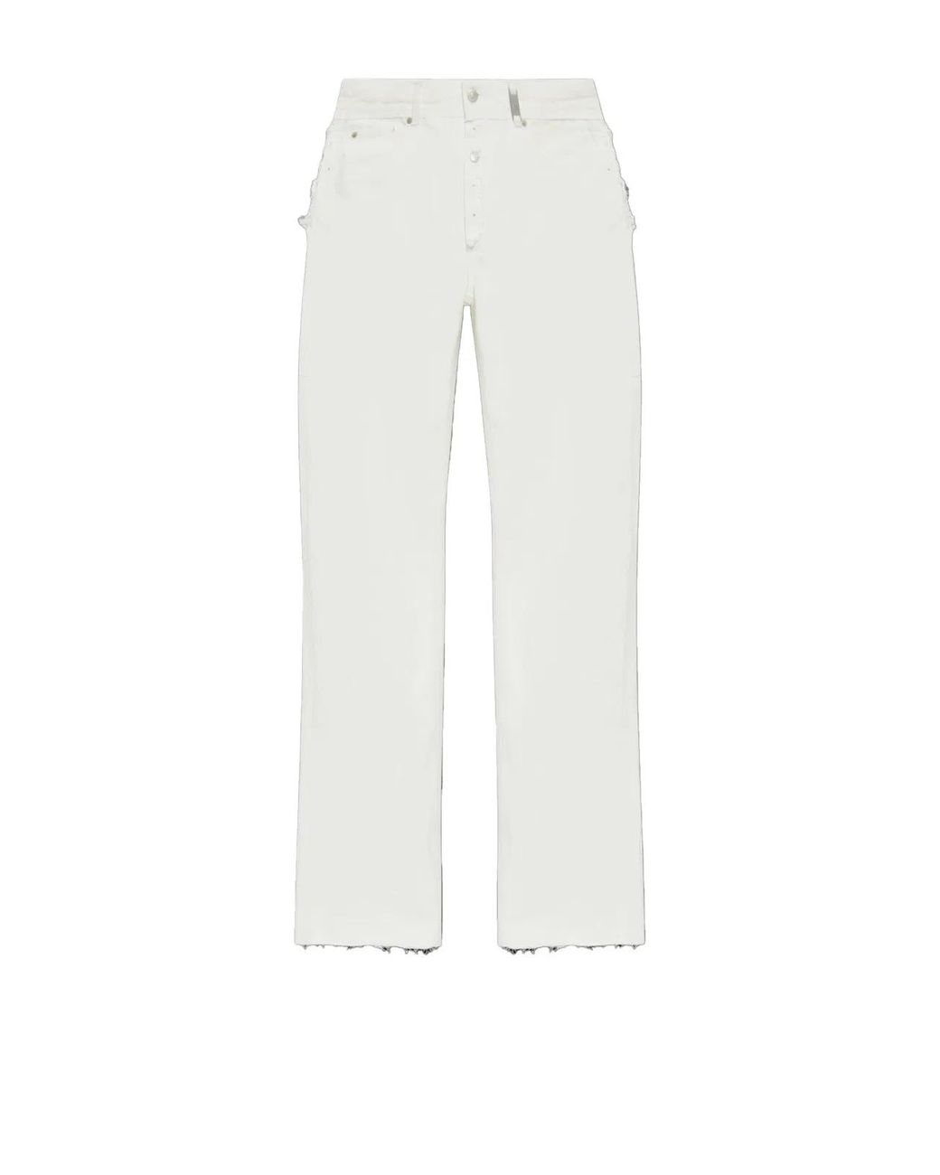 McQueen White Optical Cotton Jeans for men