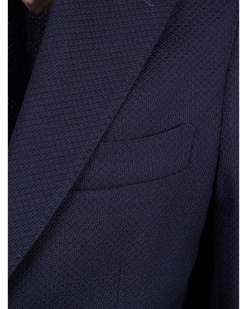 Barba Napoli Blue "Bactive Mono" Jacket for men