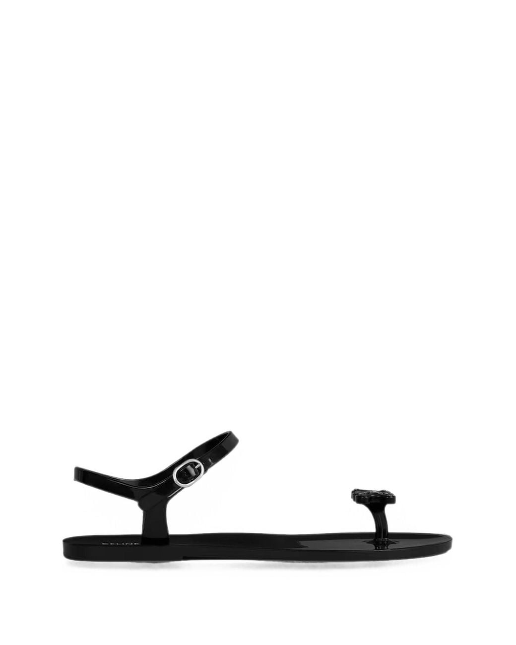 Céline White Jelly Thong Sandals