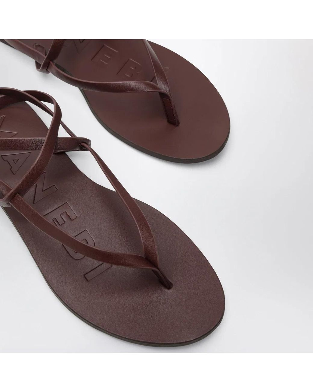 Manebí Brown Thong Sandals