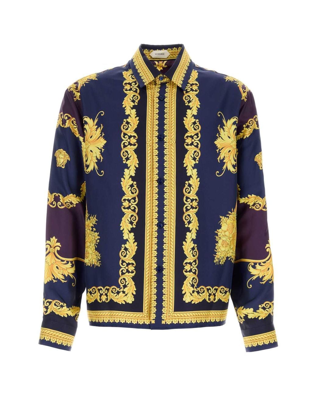Versace Black Silk Shirt for men