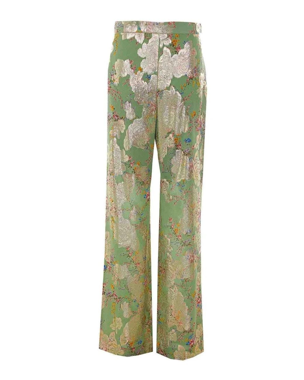 Valentino Garavani Green Apres L'Hiver Ramage Pants