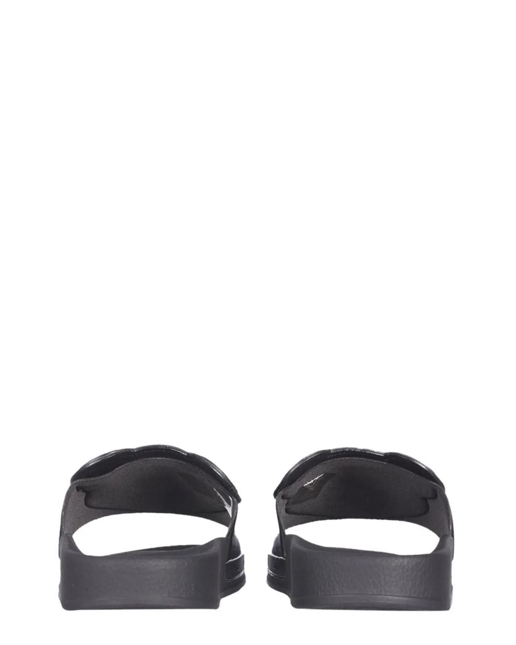 Moschino Black Slide Teddy Bear Sandals