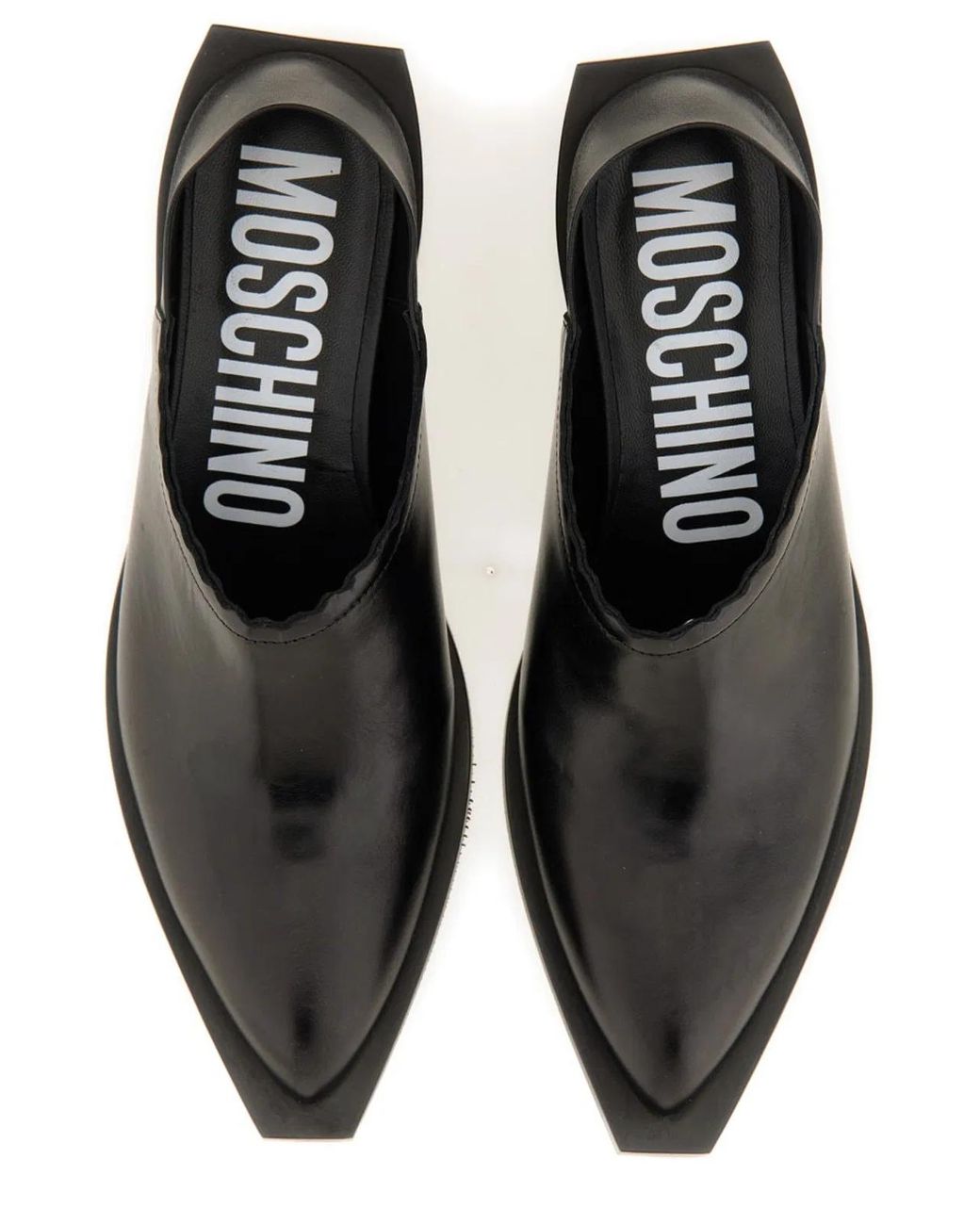Moschino Couture Black Shootie Cuban Heel