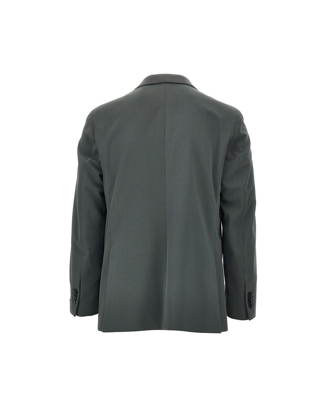 BRERAS Milano Gray Twill Single-Breasted Jacket for men