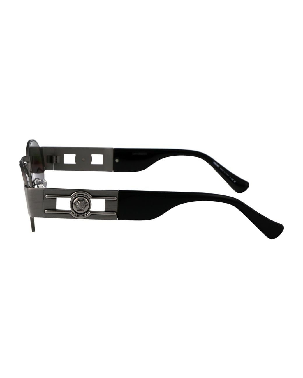 Versace Gray Metal Sunglasses