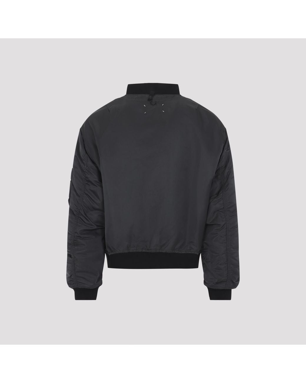 Maison Margiela Blue Reversible Signature-Stitches Bomber Jacket for men