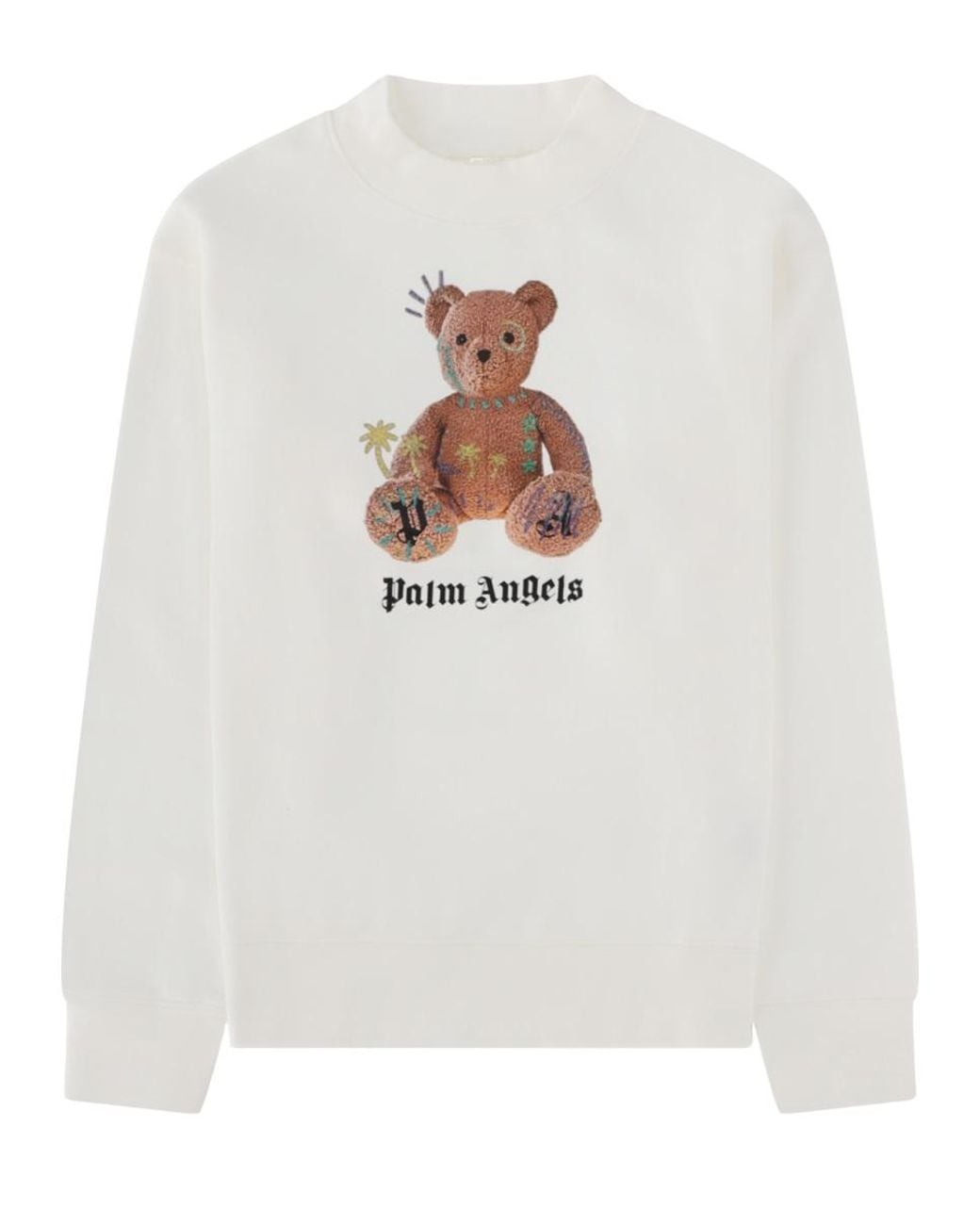 Palm Angels White Sweatshirt Girl