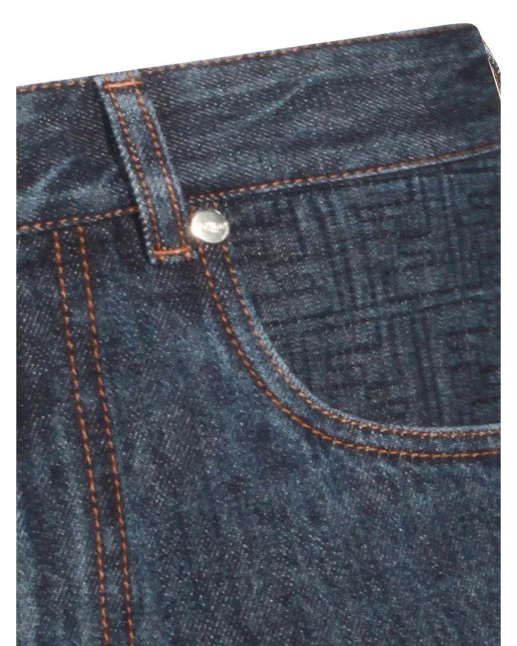 Fendi Blue Denim Shorts