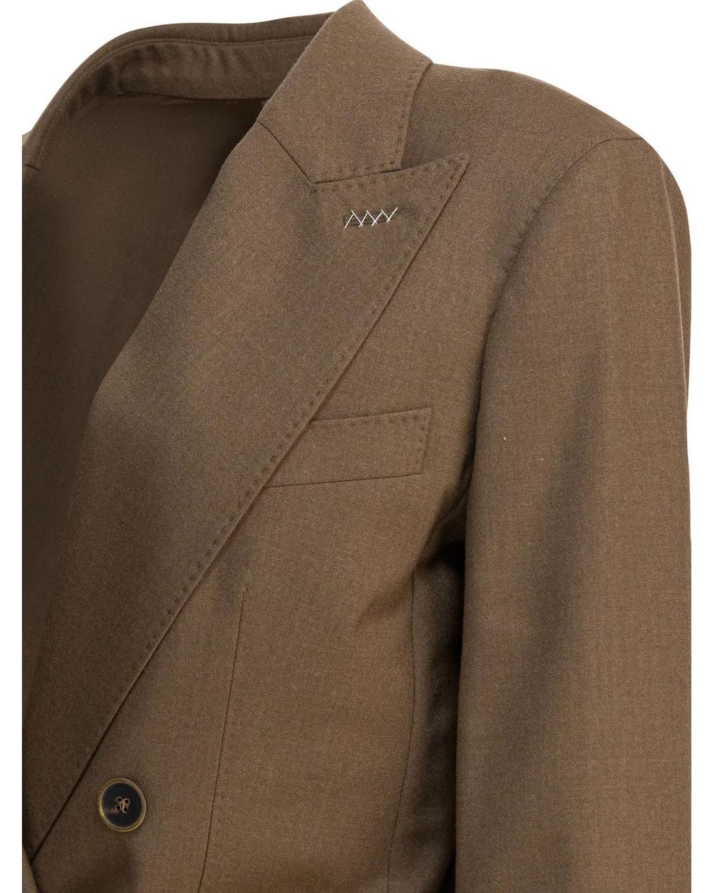 Max Mara Green Cashmere Blend Coat