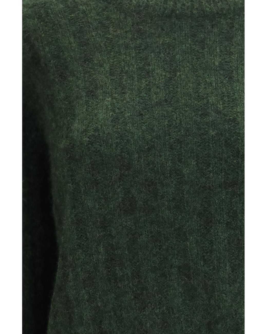 Allude Green Cashmere And Silk Crewneck Sweater Kashmir/Capra Hircus