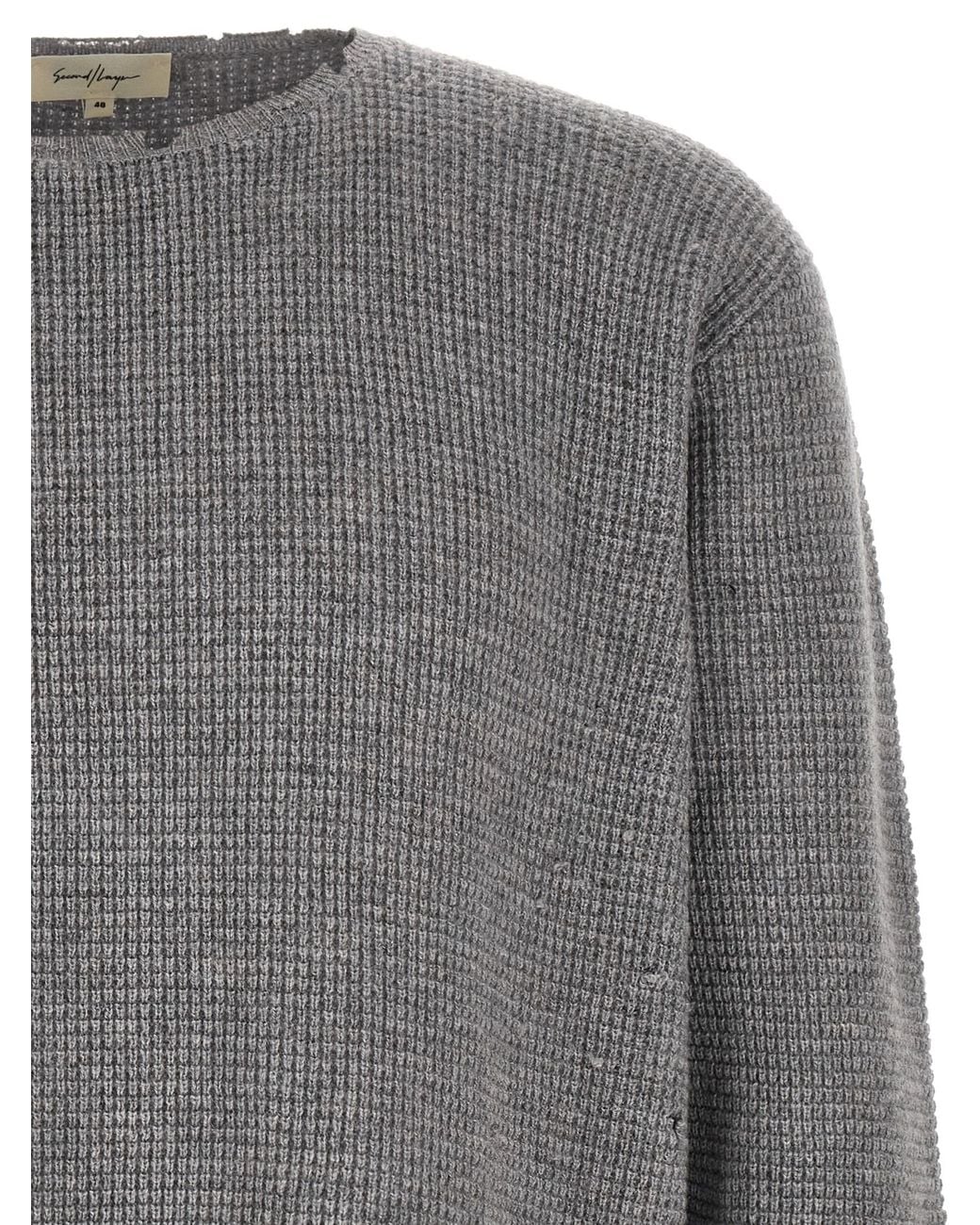 Second/Layer Gray 'Friends' Sweater for men