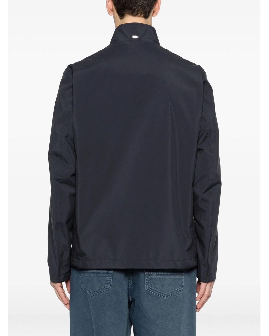 Herno Blue Essential Pocket Jacket for men