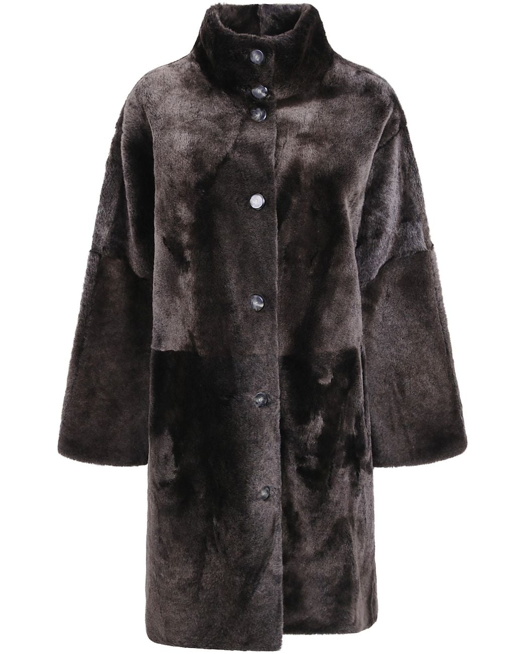 Yves Salomon Black 117 Cm Coat