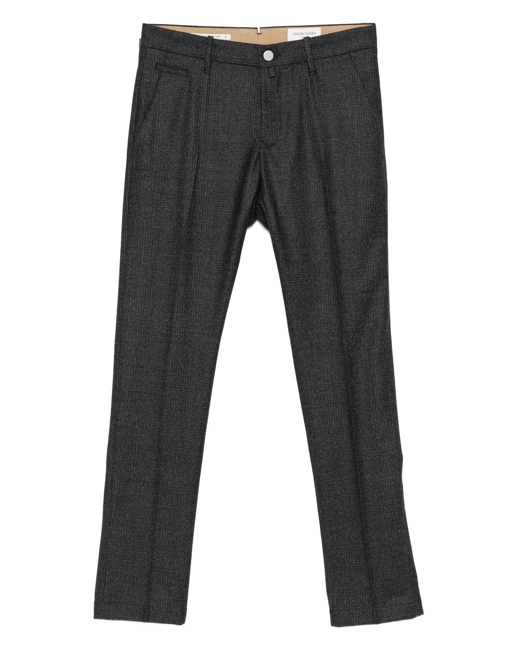 Jacob Cohen Gray Dark Wool Slim Bobby for men