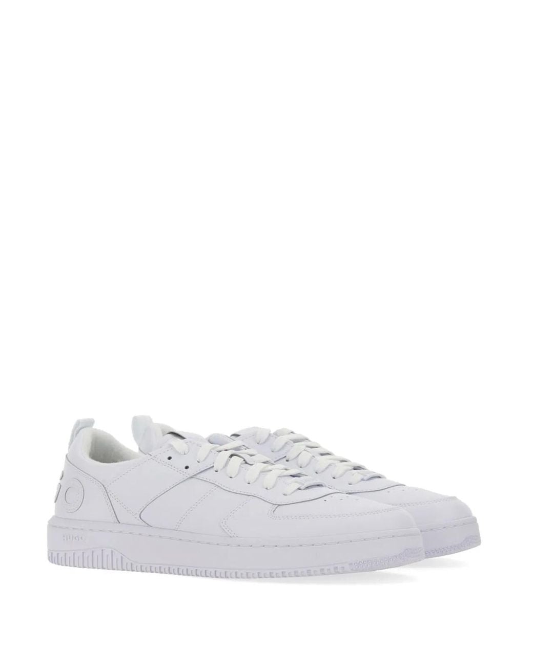 HUGO White Logo Sneakers for men