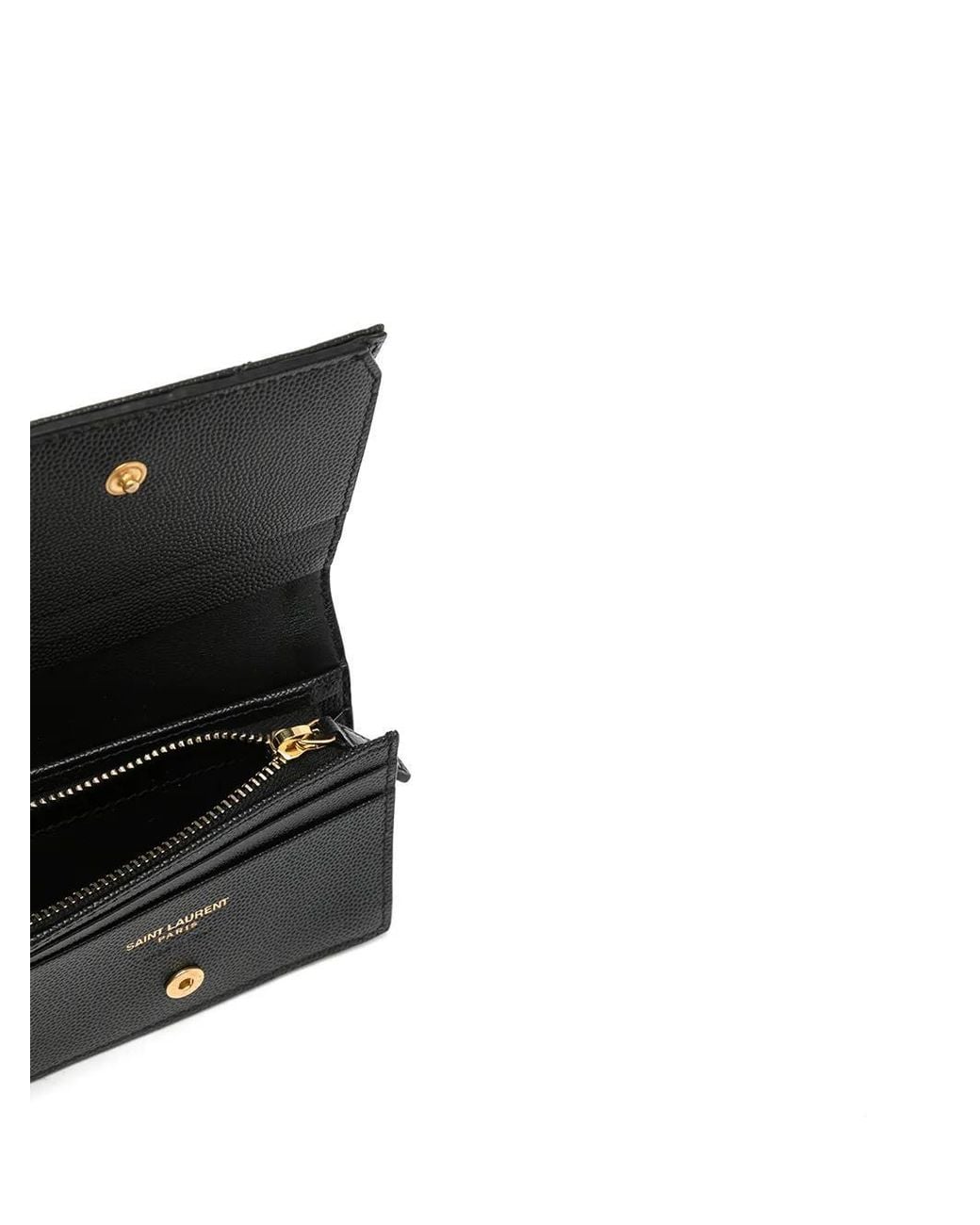 Saint Laurent Black Portafoglio Cassandre