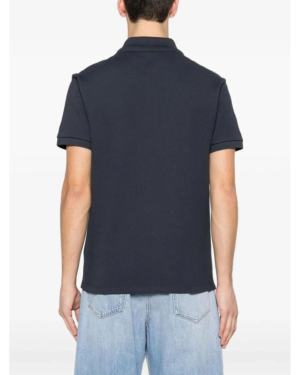 Balmain Blue Classic Ss Polo for men