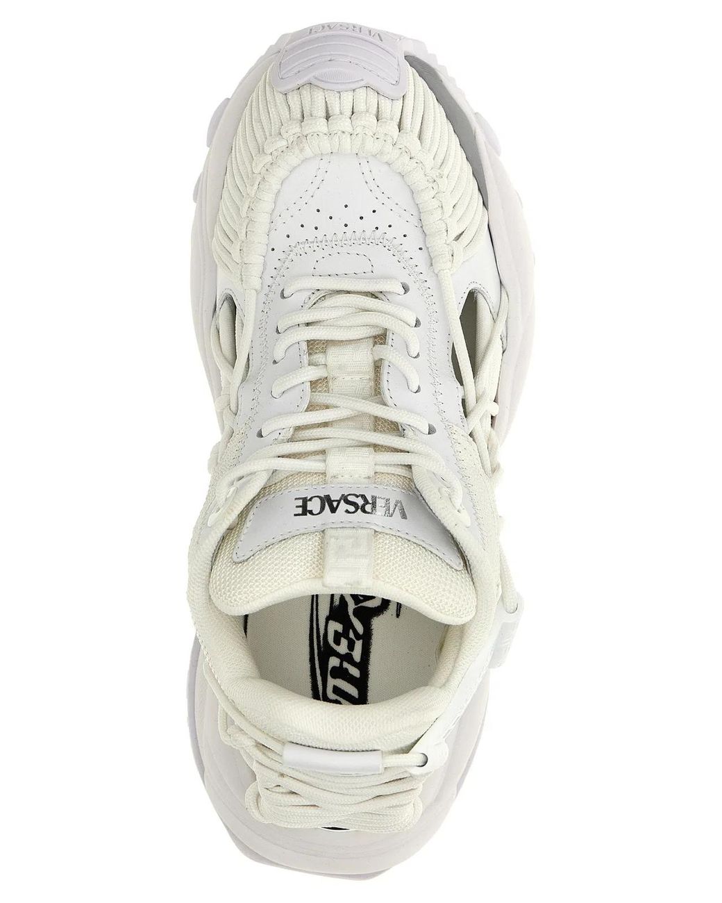 Versace White Mercury M_Vs_01' Sneakers