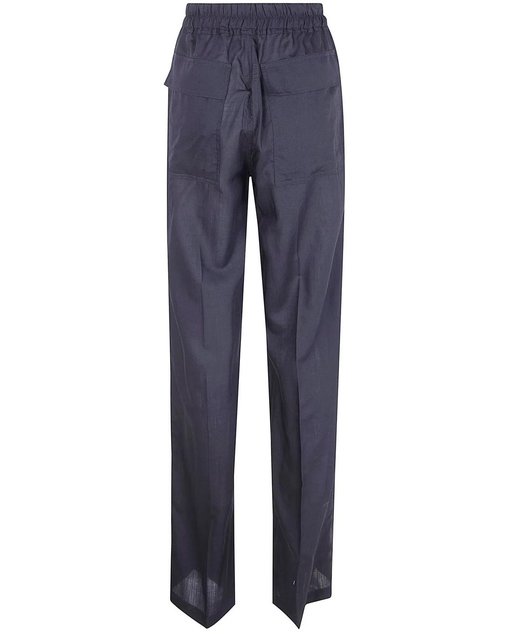 Rick Owens Blue "Dietrich Drawstring" Trousers