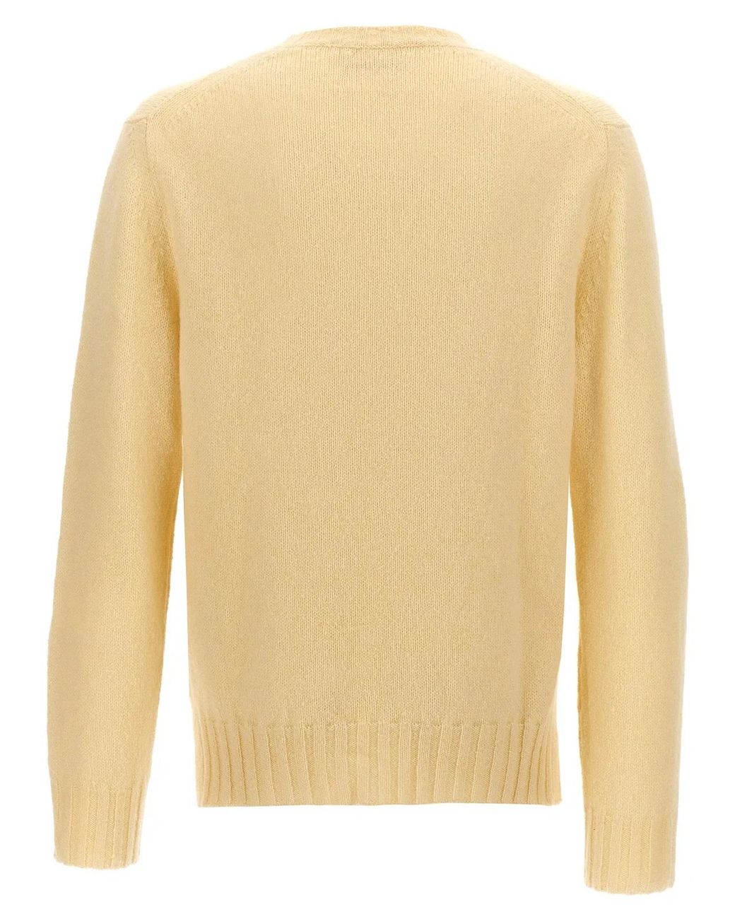 Jil Sander Natural Wool Blend Crew Neck Sweater for men