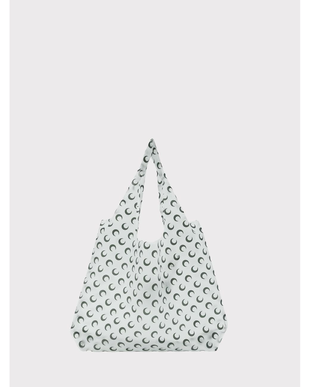 MARINE SERRE White Luna Tote Bag