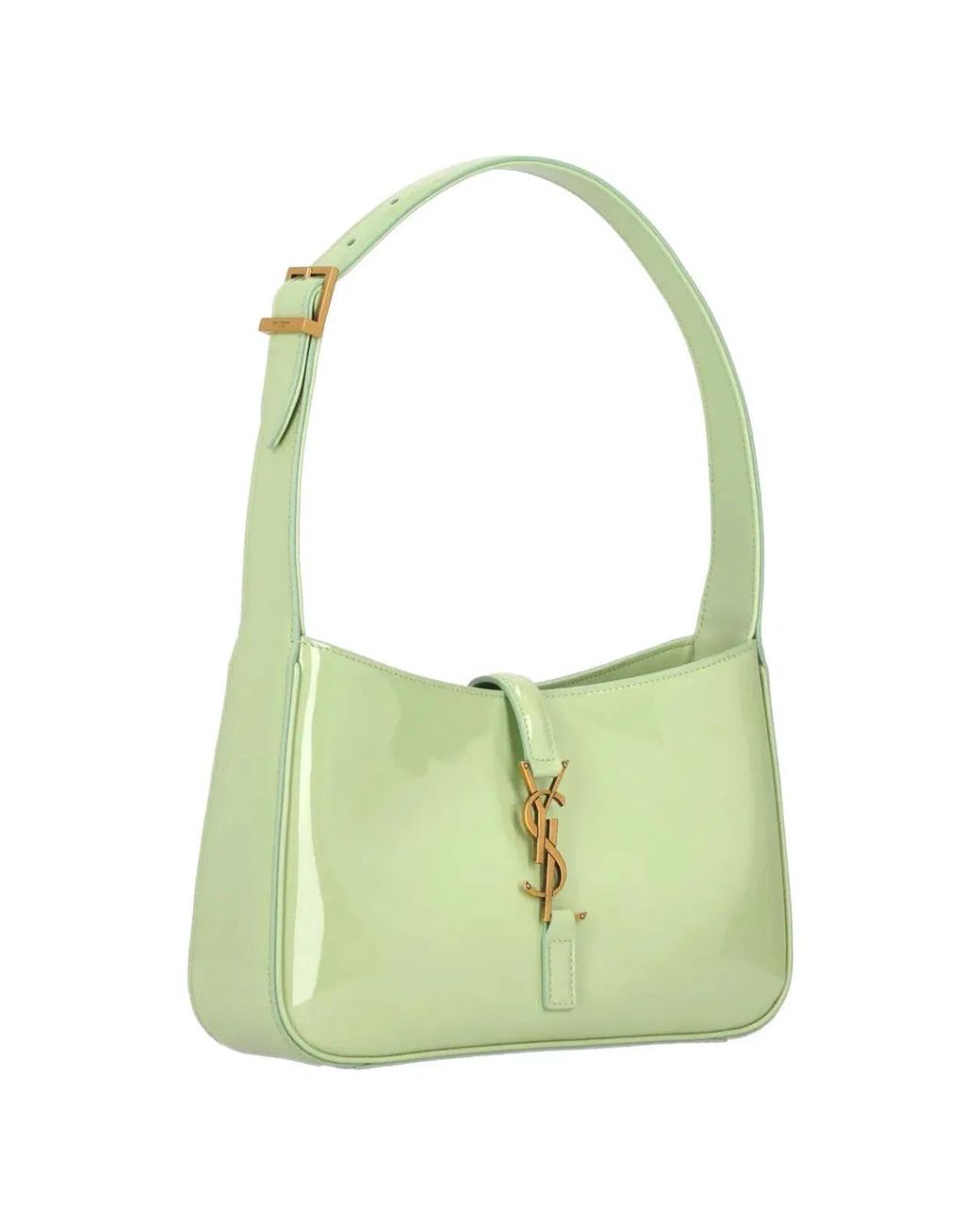 Saint Laurent Green Misty Jade Le 5 À 7 Calf Leather Shoulder Bag