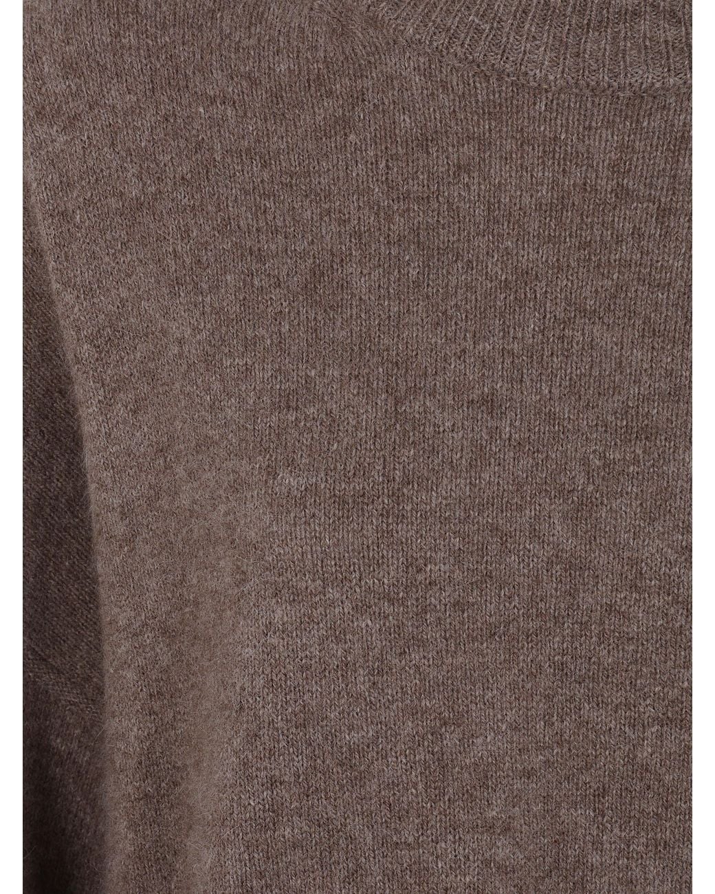 Loulou de Saison Brown "Tristan Lds" Crewneck Sweater