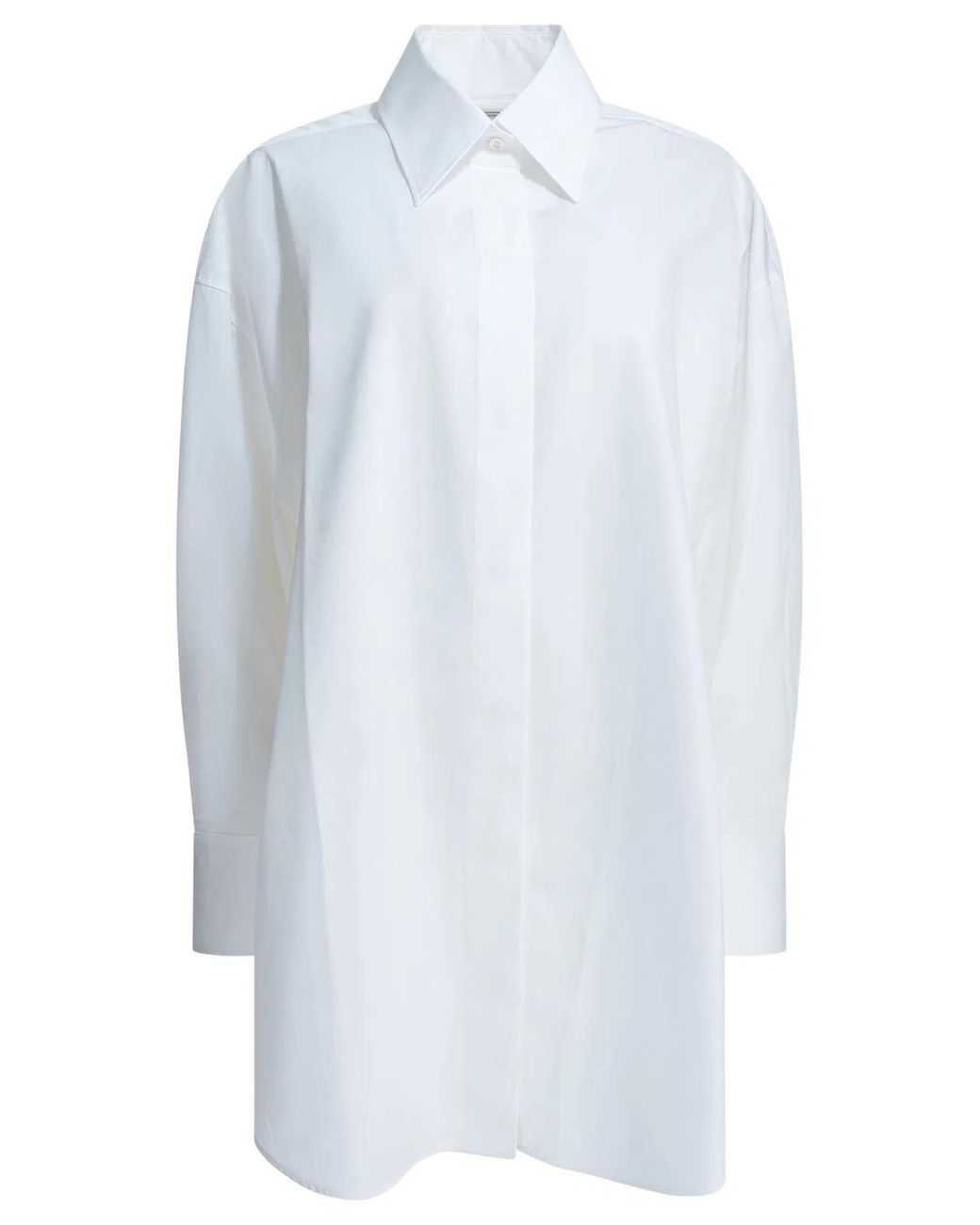Givenchy White Backless Cotton Shirt