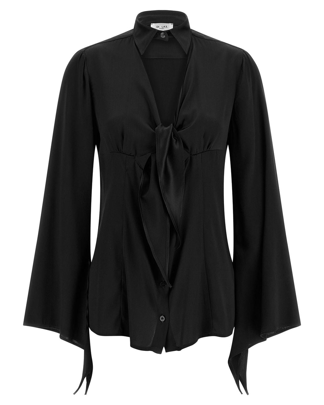 DI.LA3 PARI' Black 'Nodo' Shirt
