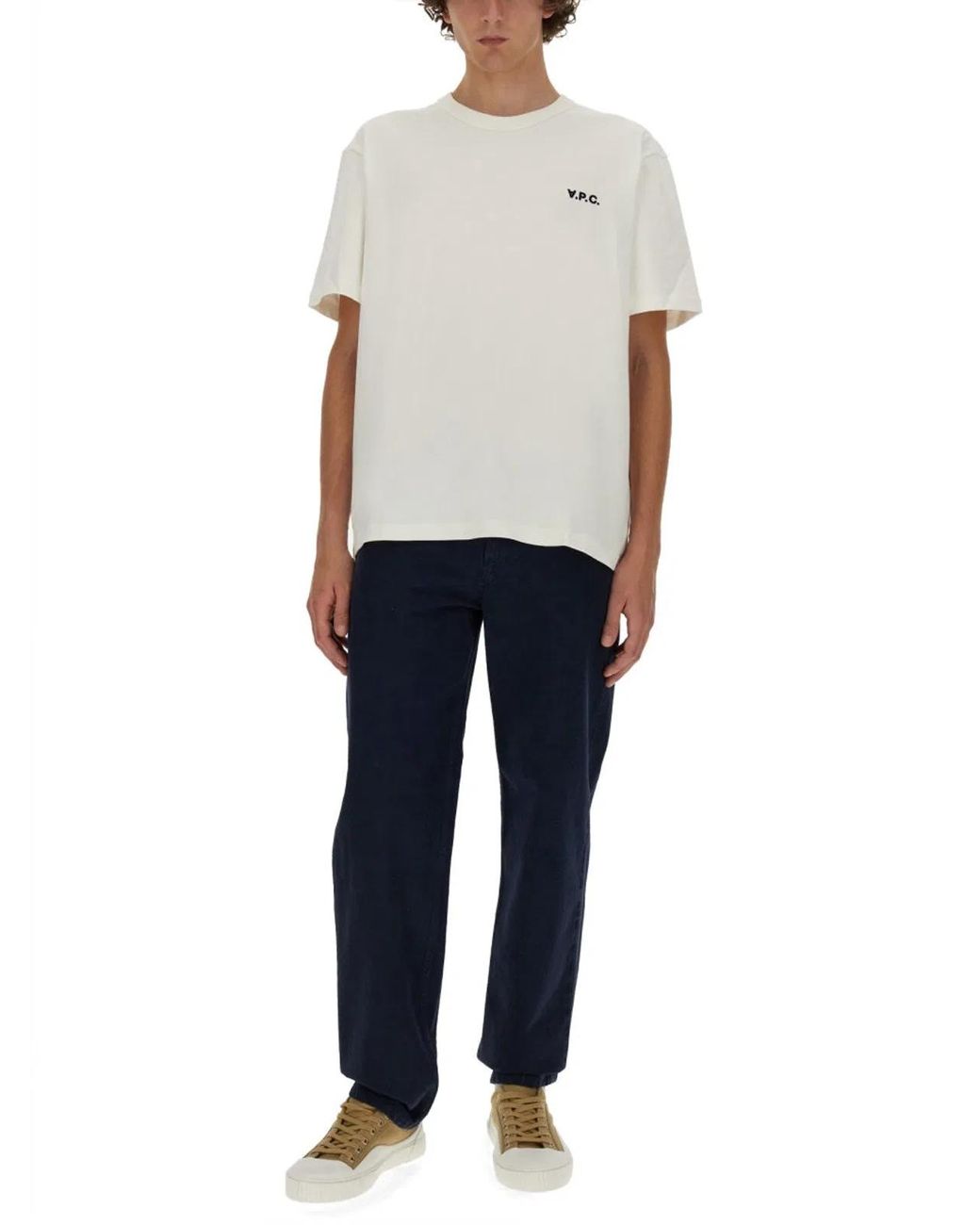 A.P.C. White Tshirt Boxy for men