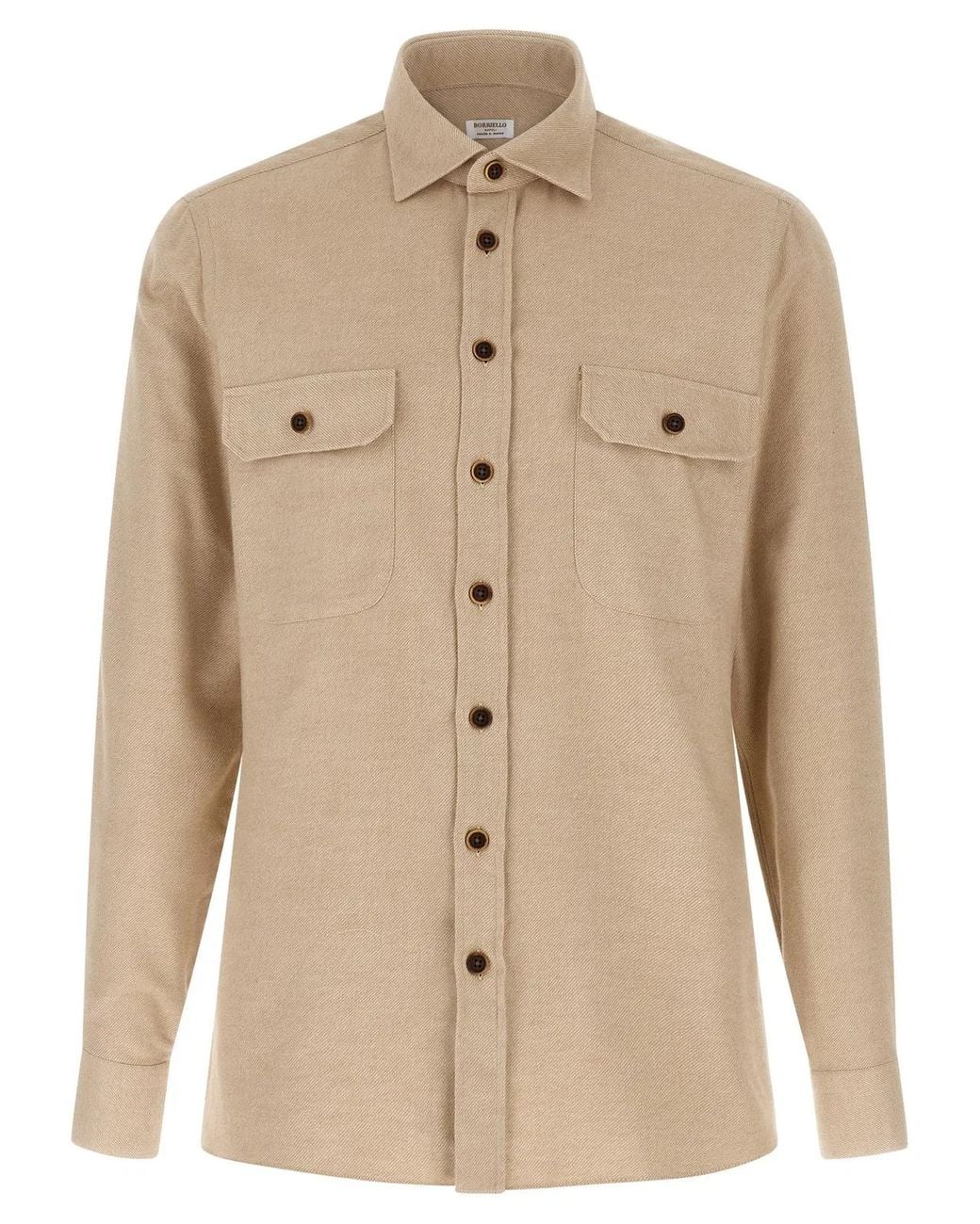 Borriello Natural Flannel Shirt for men