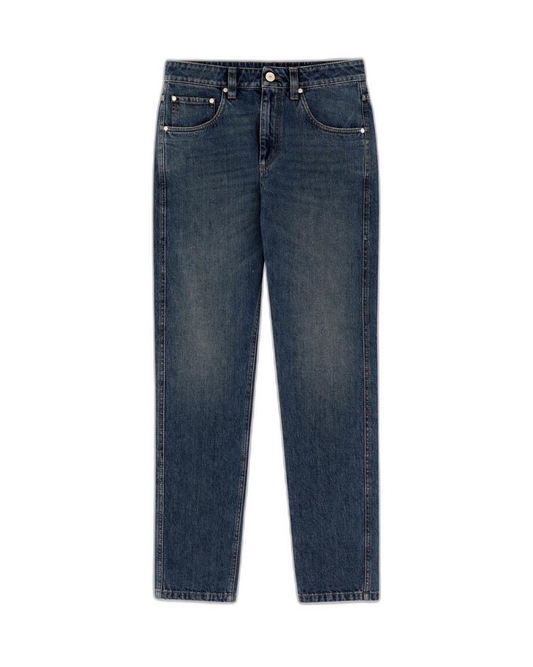 Brunello Cucinelli Blue Straight Jeans