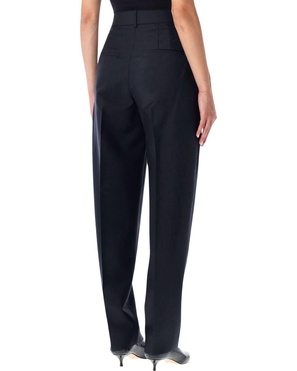 Rohe Blue Daria Pleated Pant