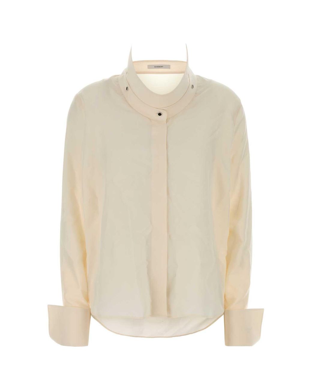 Givenchy White Deconstructed Collar Shirt