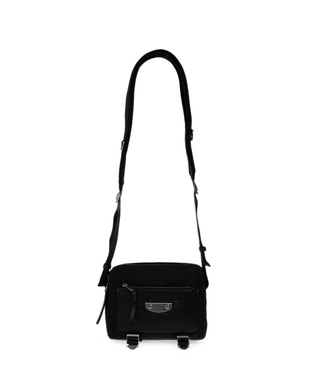 Balenciaga White Sleek Crossbody Mini Handbag for men