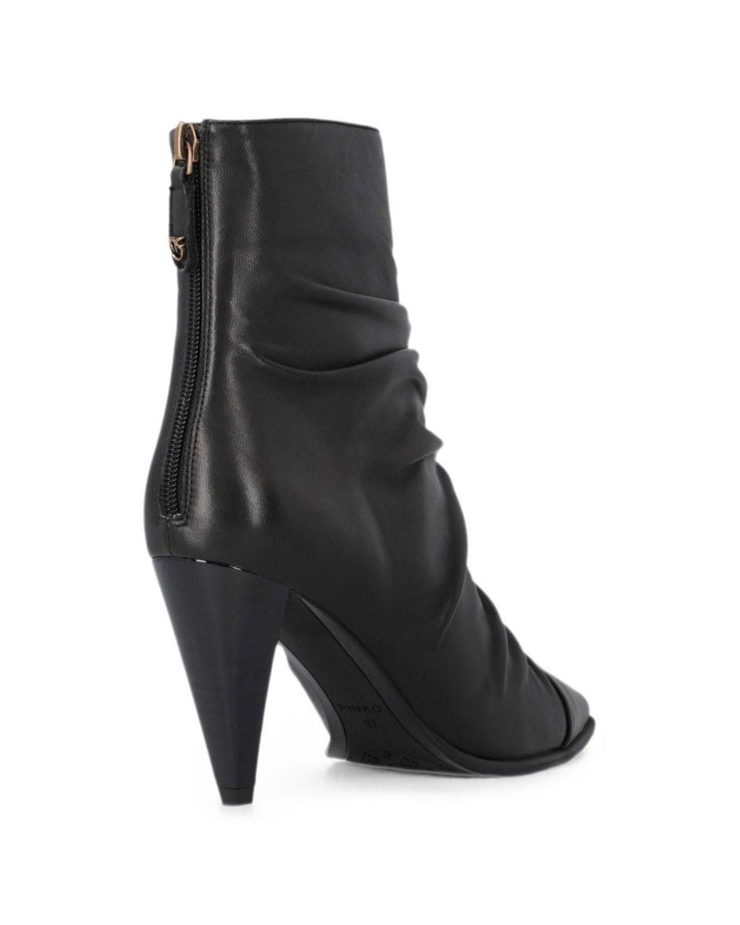 Pinko Black Goat Leather Pumps