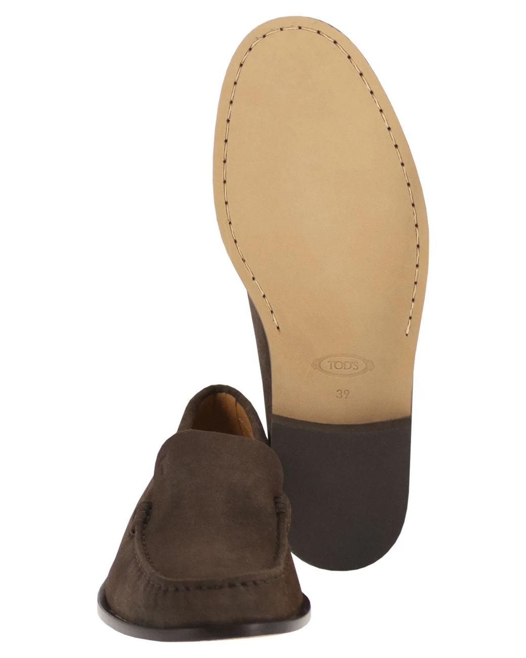 Tod's Brown Suede Leather Loafers