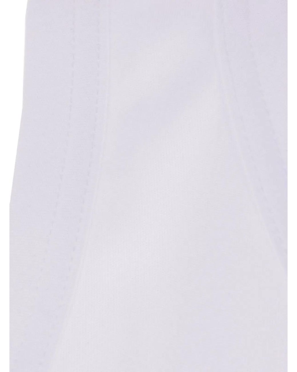 Comme des Garçons White Logo Jersey Tank Top