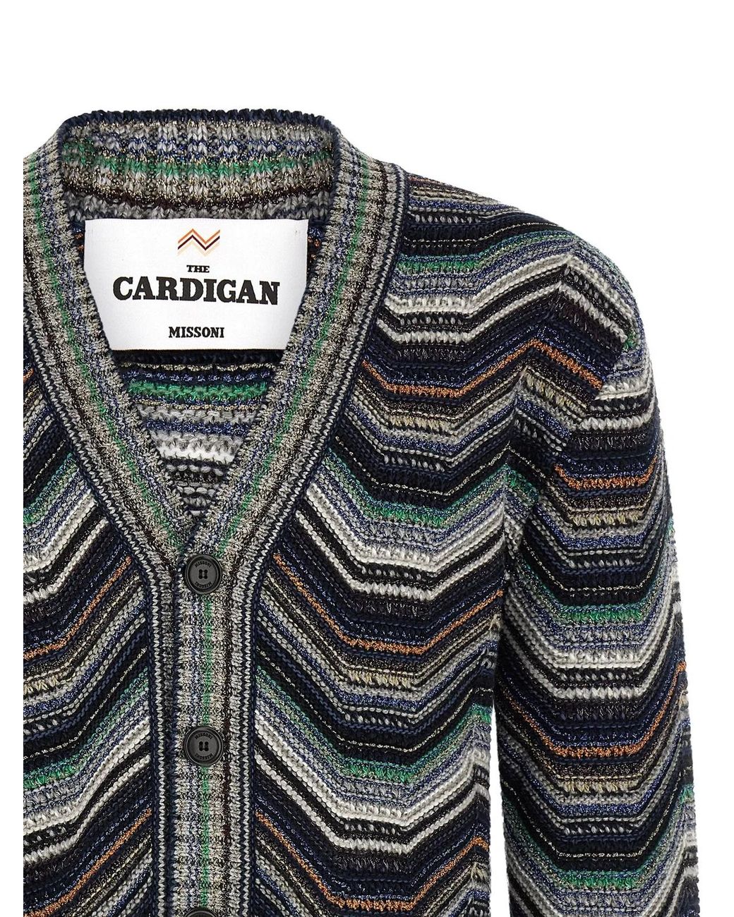 Missoni Black Zigzag Cardigan for men