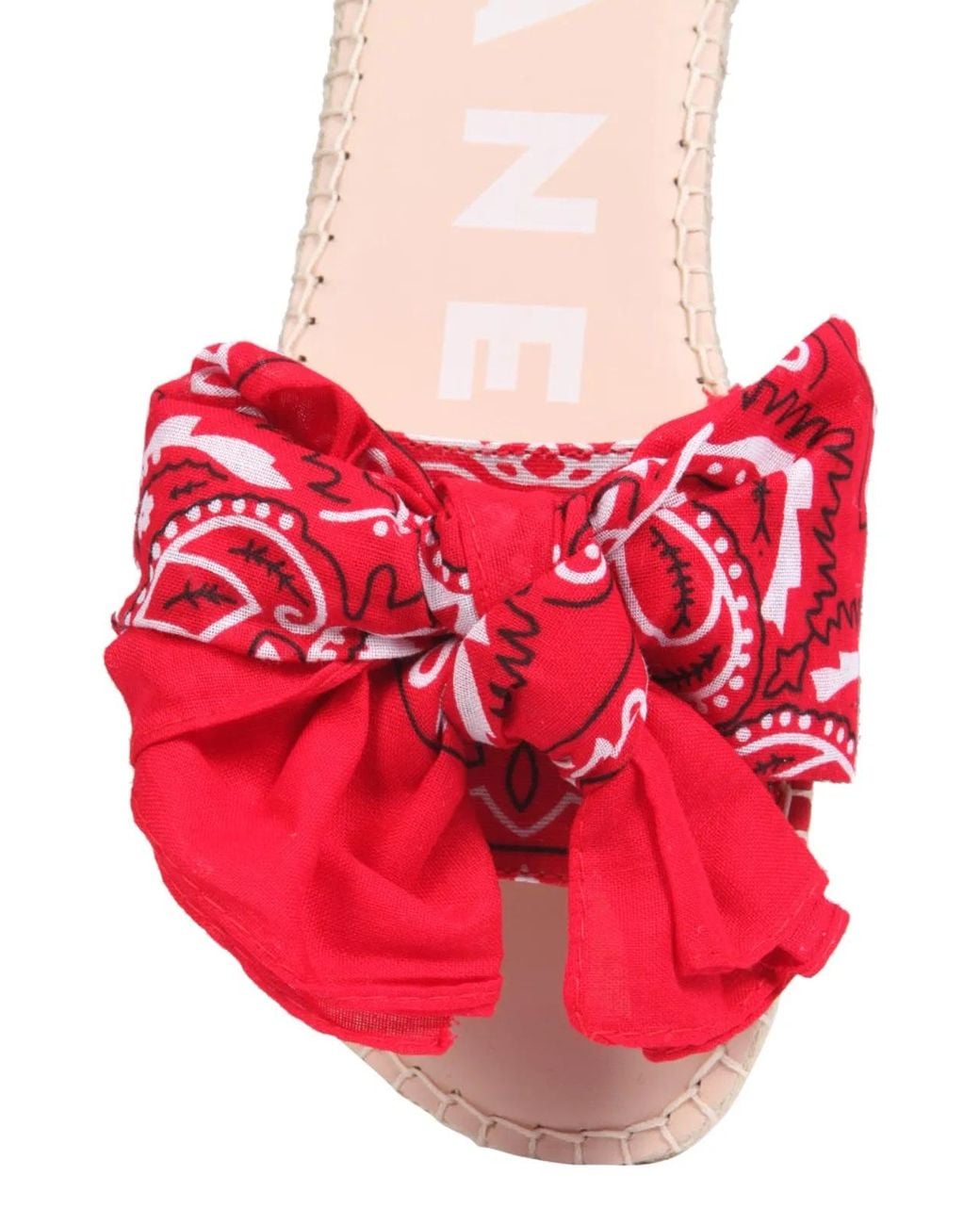 Manebí Pink Manebi Low Sandals With Bandana Bow