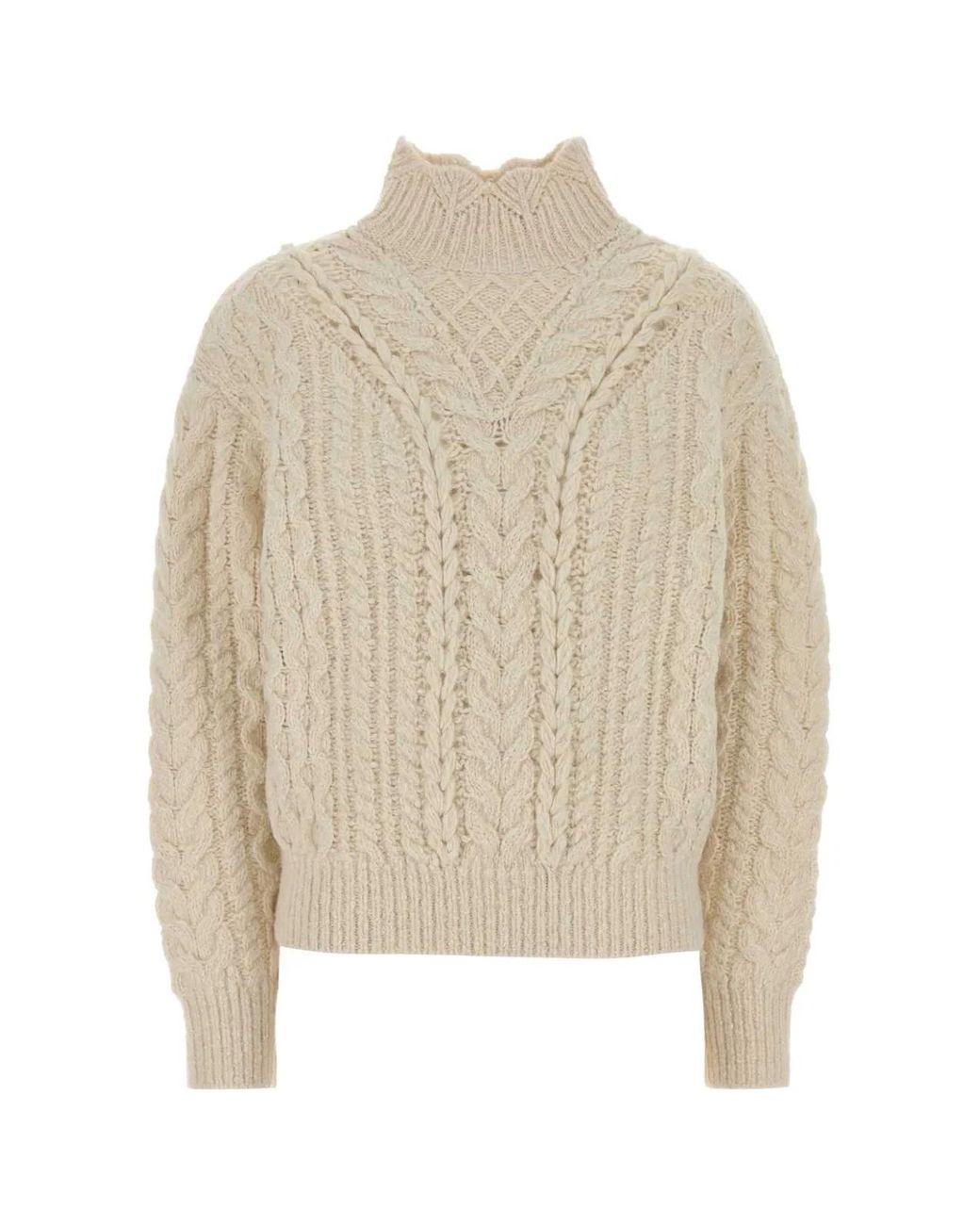 Isabel Marant Natural Isabel Marant Etoile Ivory Cotton Blend Bolinea Sweater
