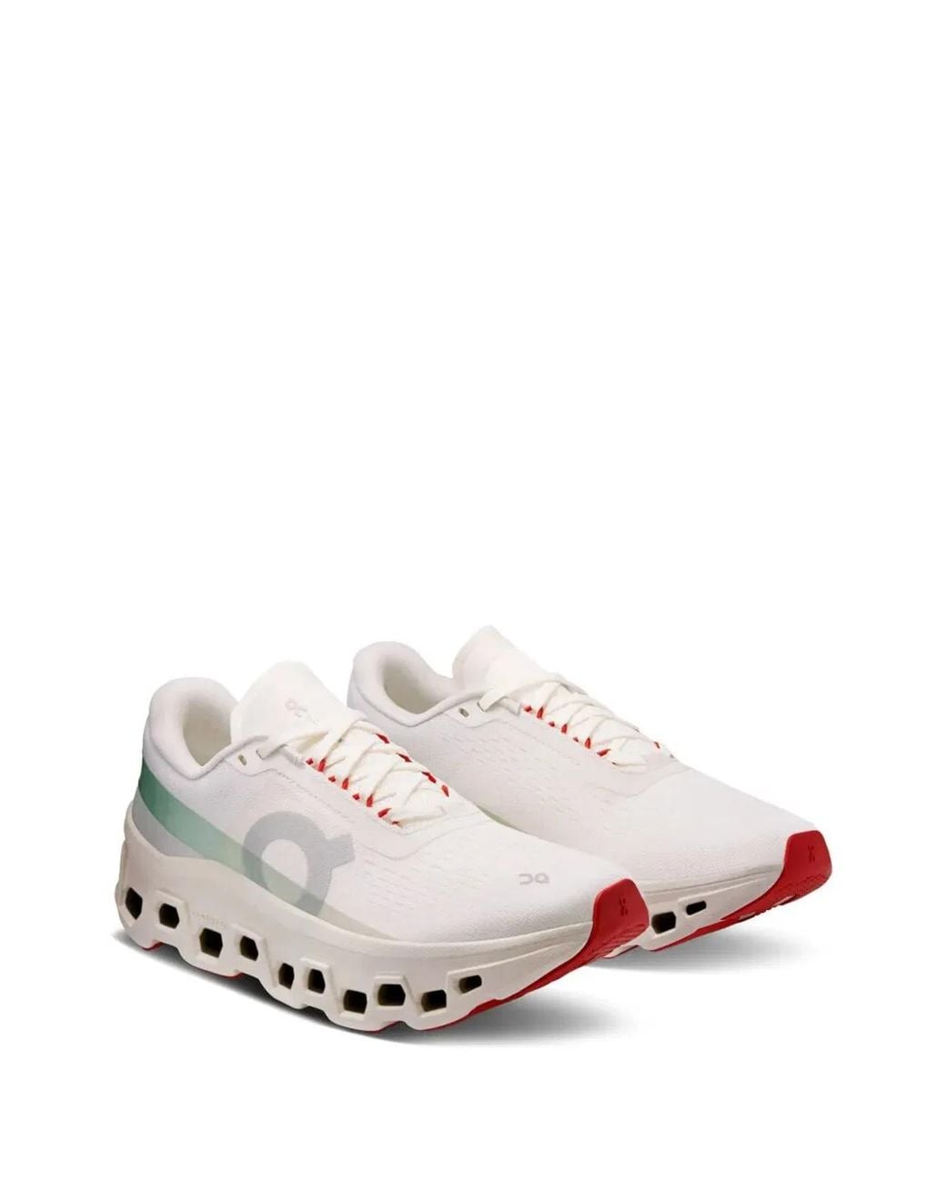 On Shoes White "Cloudmonster 1" Sneakers