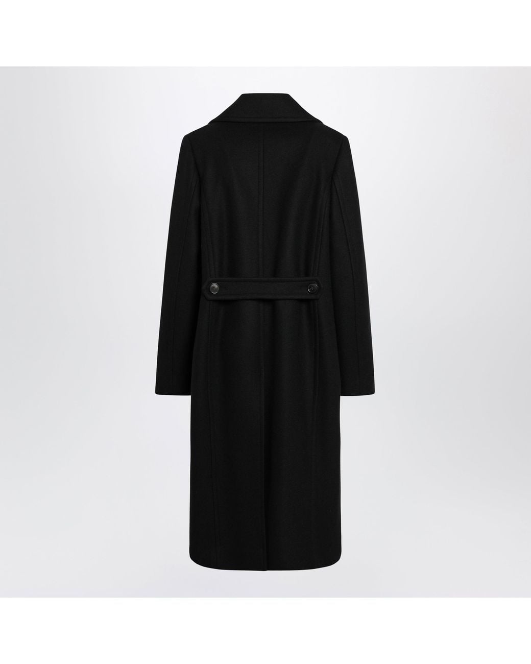 Dries Van Noten Black Double-Breasted Coat