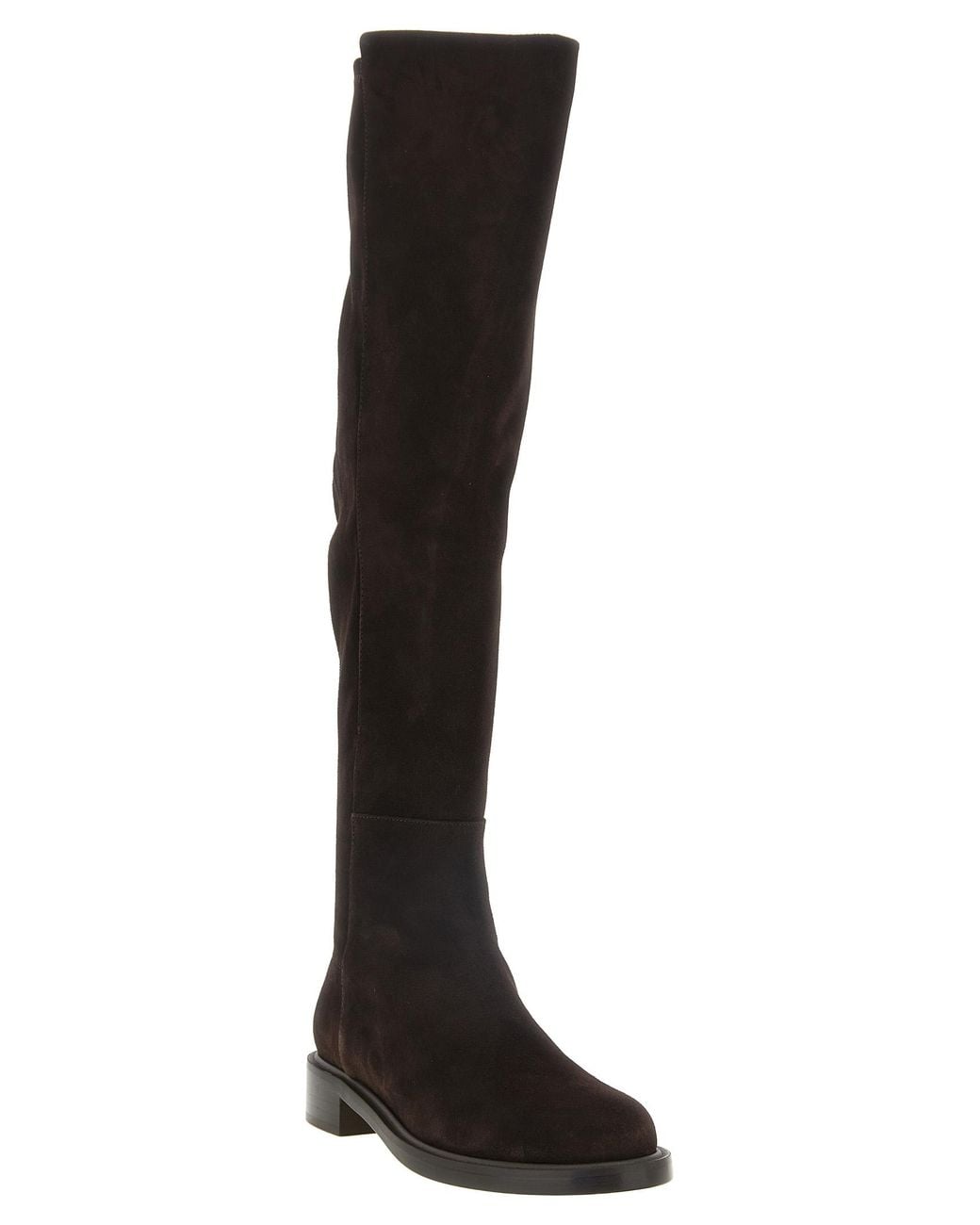 Stuart Weitzman Black '5050 Gisele' Suede Boots