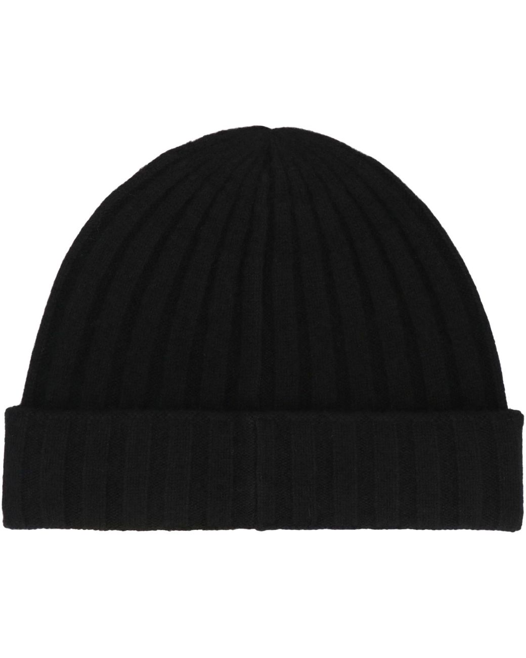 Totême Black Cashmere Knit Hat