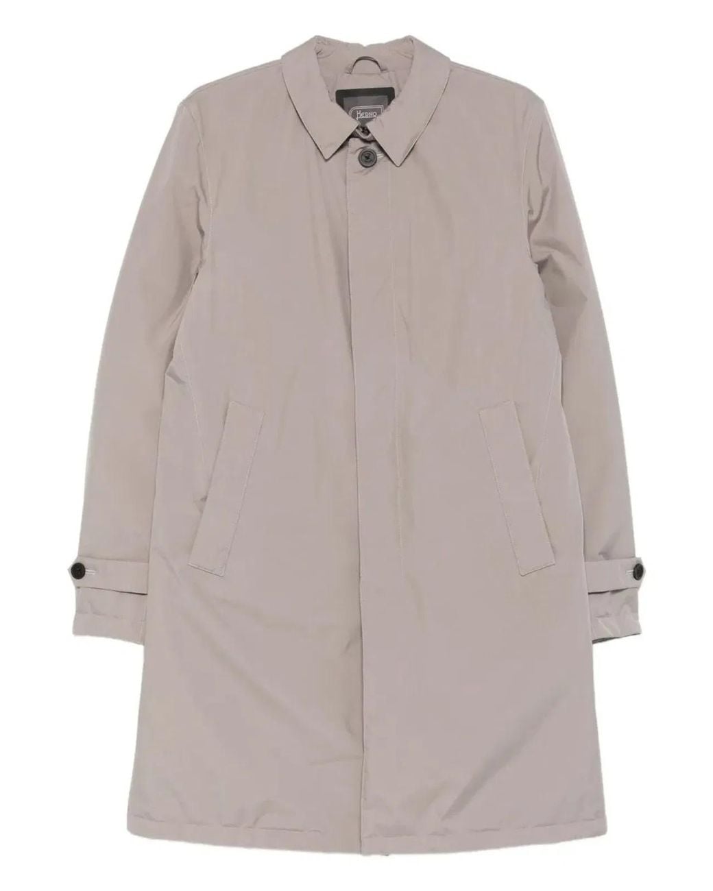 Herno Gray Smooth Waterproof Down Jacket for men
