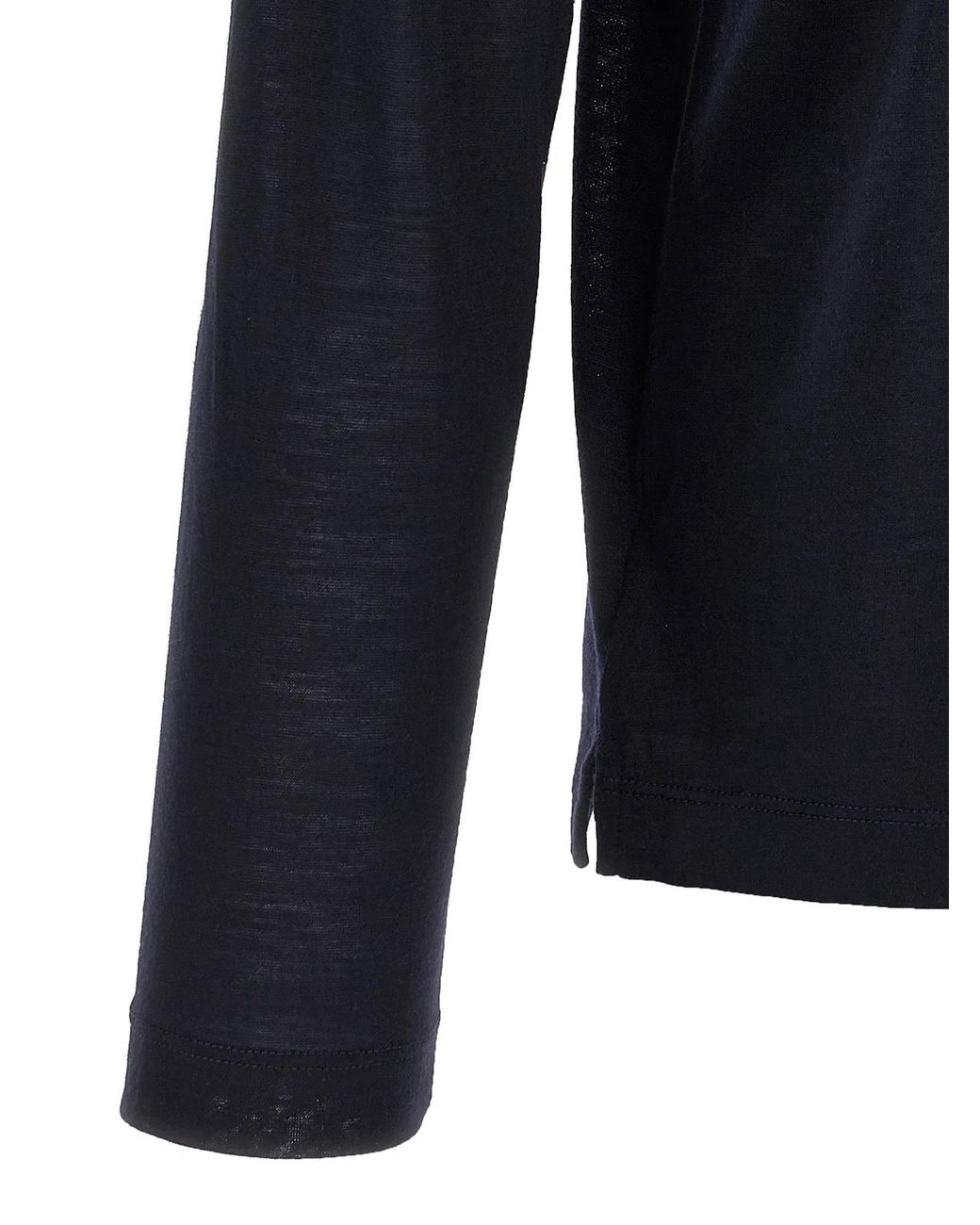 Zanone Blue Light Wool T-Shirt for men