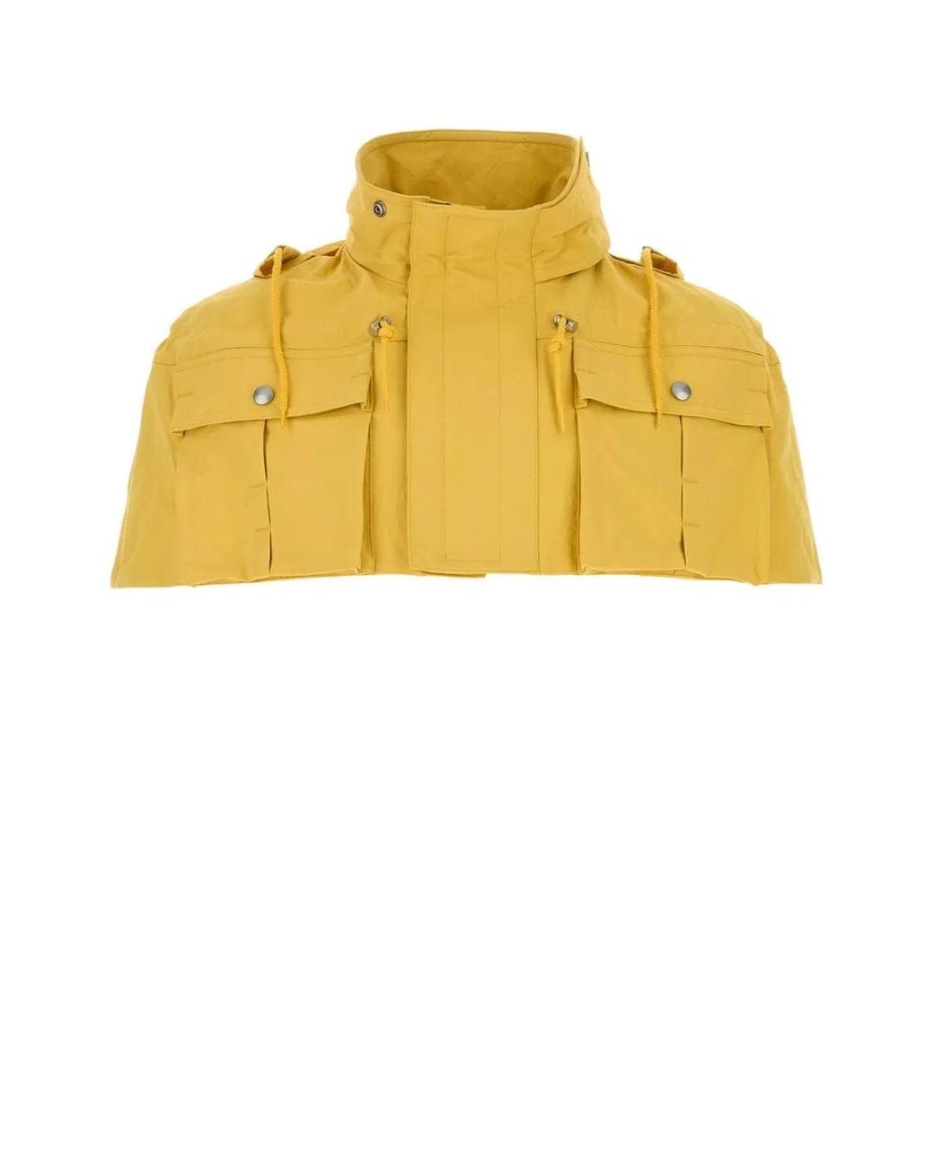 Prada Yellow Nylon Cape for men