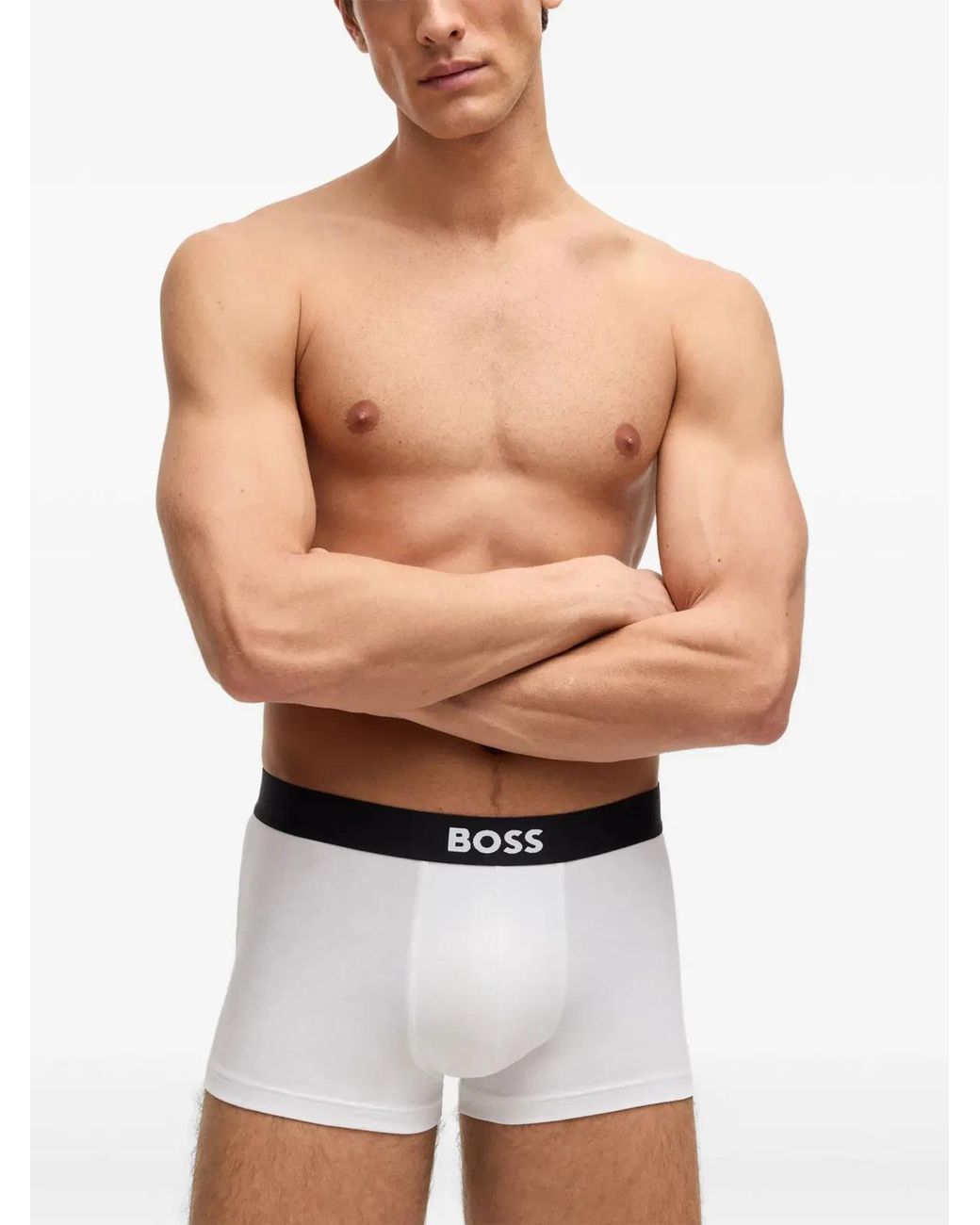 Boss White Boxer for men